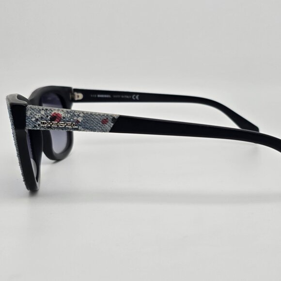 Diesel DL0111 05W #DENIMEYE Black Frame Blue Gradient Lens Sunglasses w/ Case main image 14